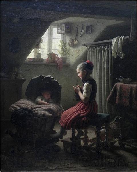 Johann Georg Meyer Little Housewife Spain oil painting art